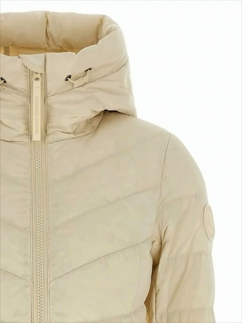 Canada Goose Quilted Down Coat With Hood And Fitted Silhouette