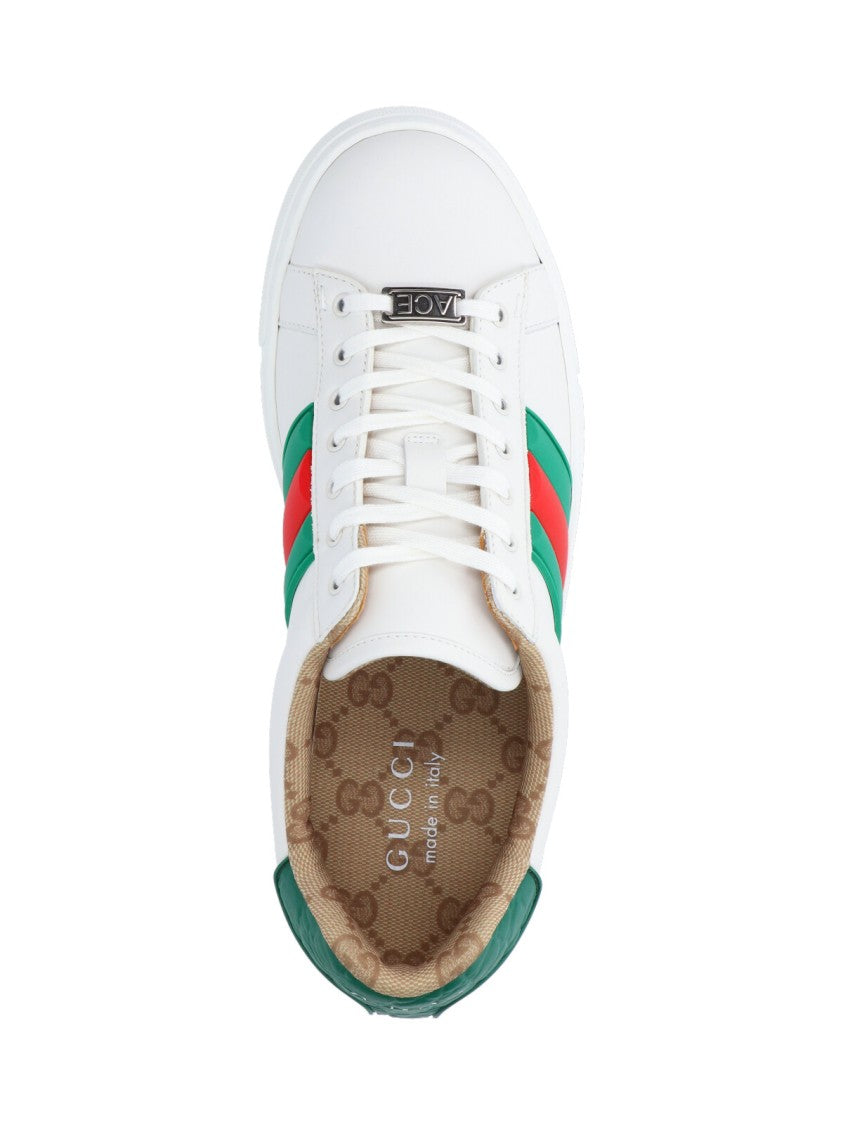 Gucci "Ace" Sneakers – White