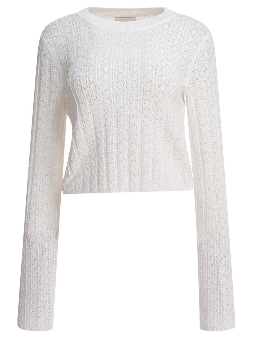 Loulou Studio Cable Knit White Knitwear