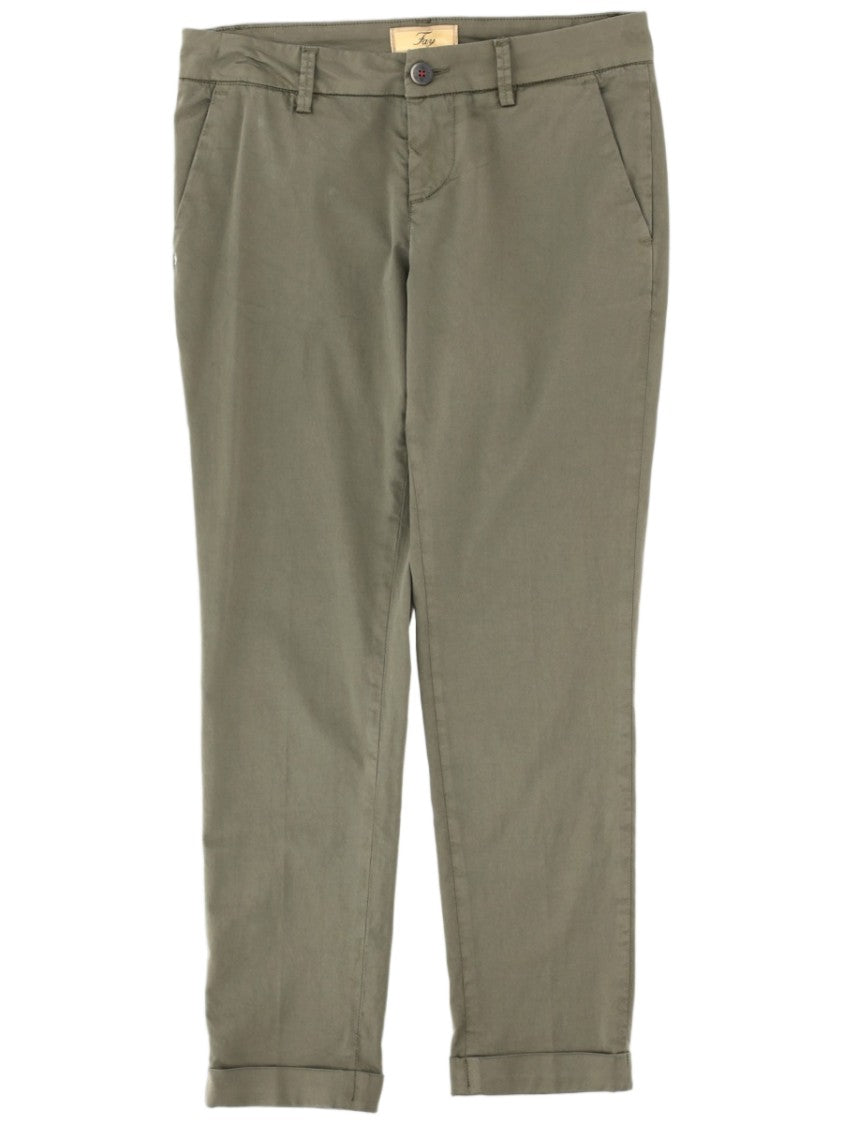 Fay Cotton-Blend Slim Fit Cropped Pants