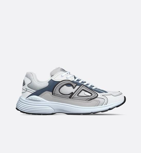 Dior Layered Fabric And Mesh Sneakers