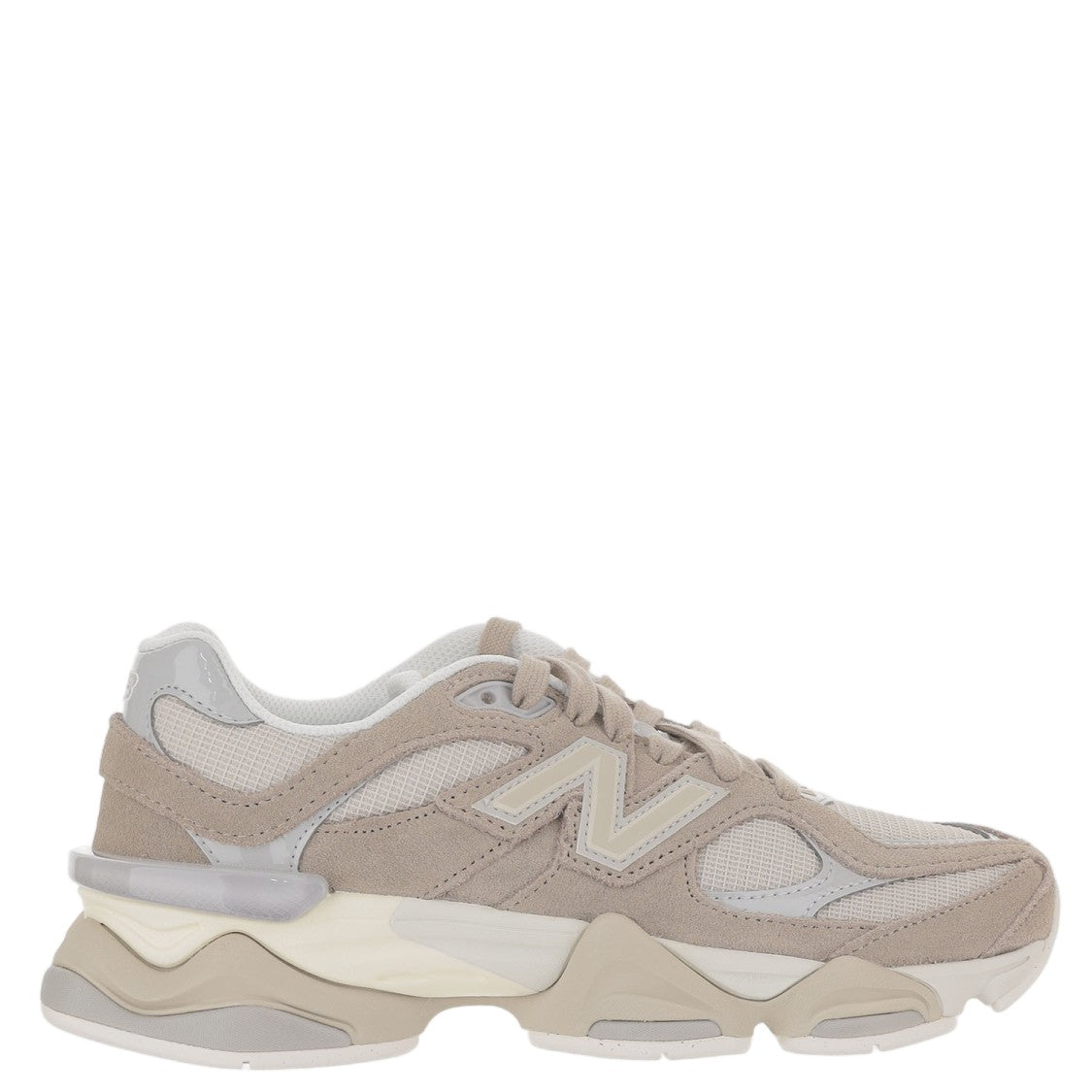 New Balance Dusty Pink 9060 Sculpted Suede Mesh Sneakers