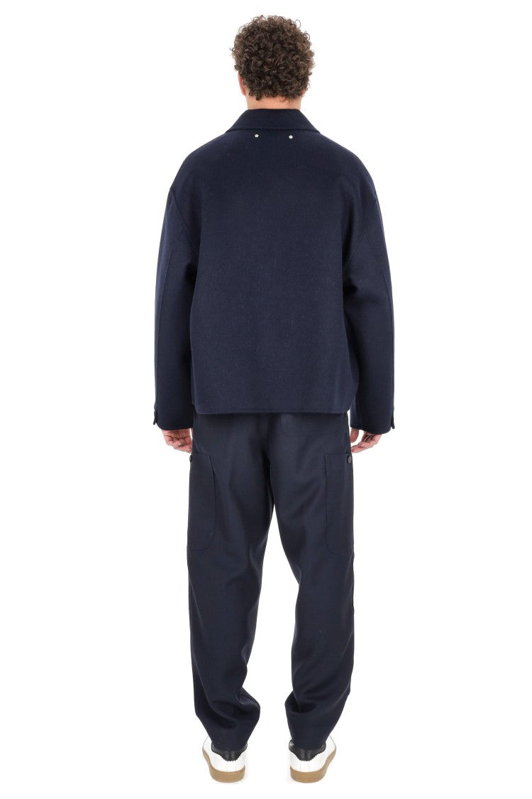 Kenzo Cropped Wool-Alpaca Work Jacket