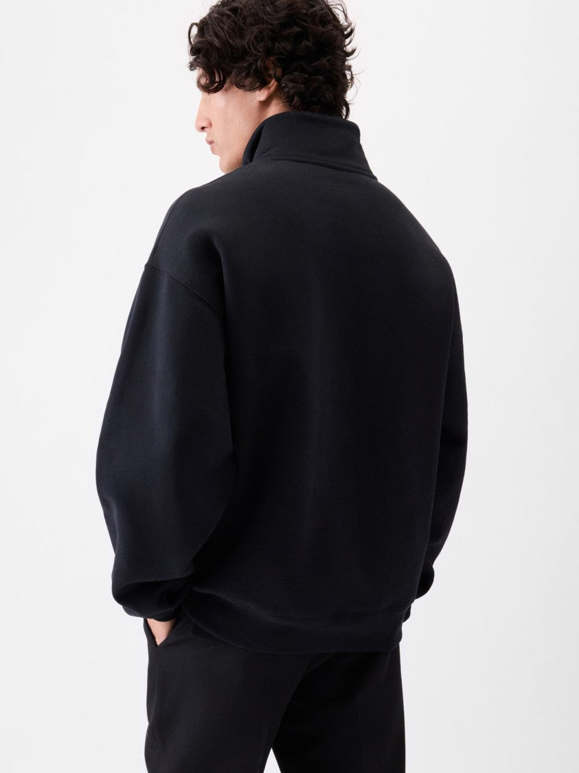 Jacquemus Black Cotton Le Camionneur Gros Grain Sweatshirt