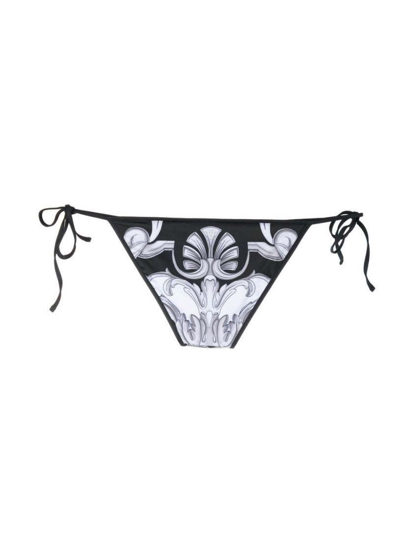 Versace Baroque Pattern-Print Bikini Bottoms