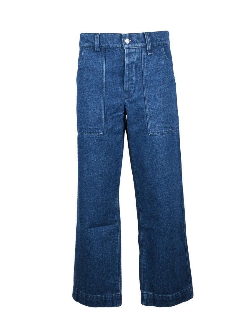 Maison Kitsuné Blue Cotton Comfort Jeans