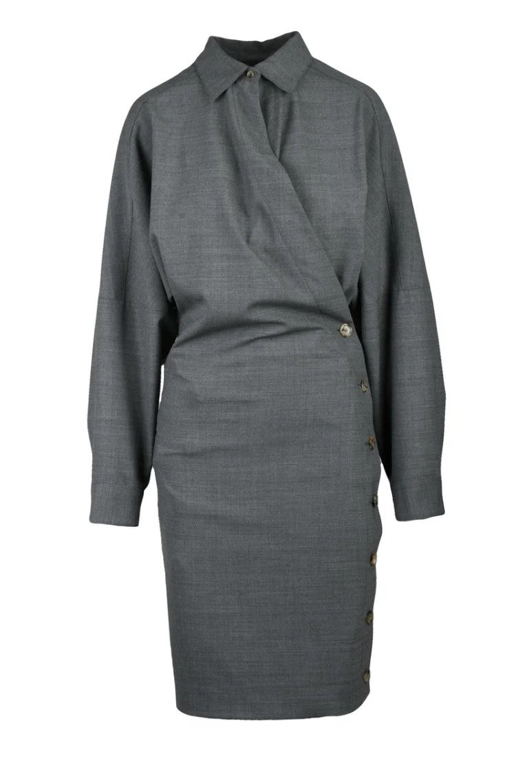 Philosophy Di Lorenzo Serafini Asymmetric Dress - Grey