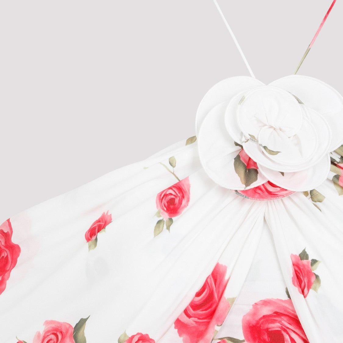 Magda Butrym White Cream Printed Dress