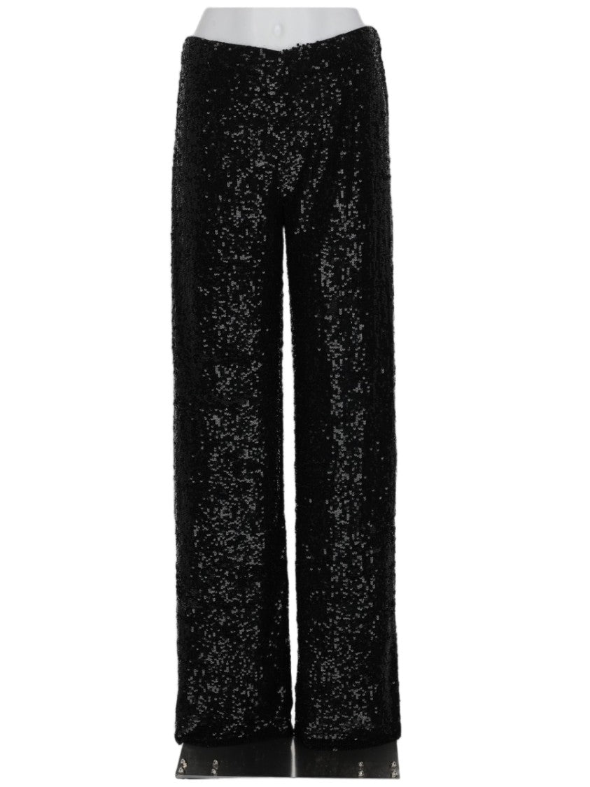 P.A.R.O.S.H. High-Waist Sequined Trousers With Straight-Leg Silhouette