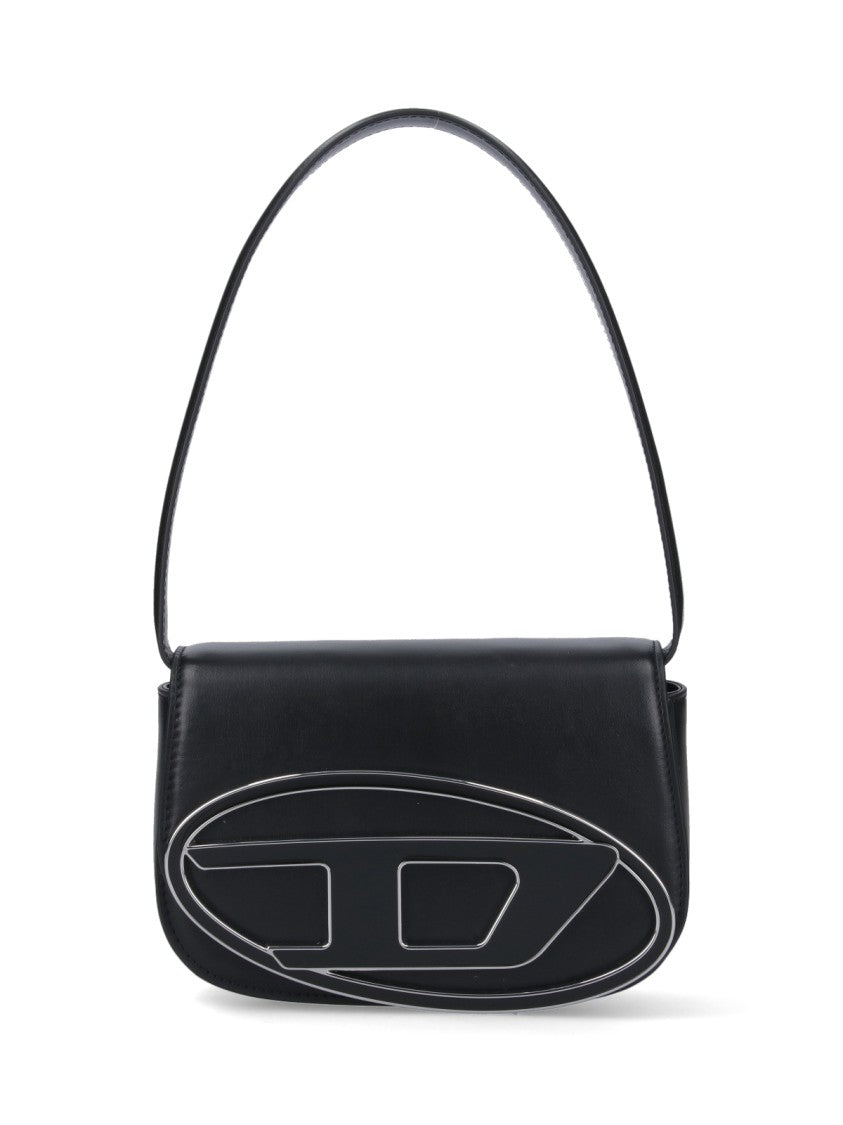 Diesel Structured Rectangular Shoulder Bag With Flap Closure