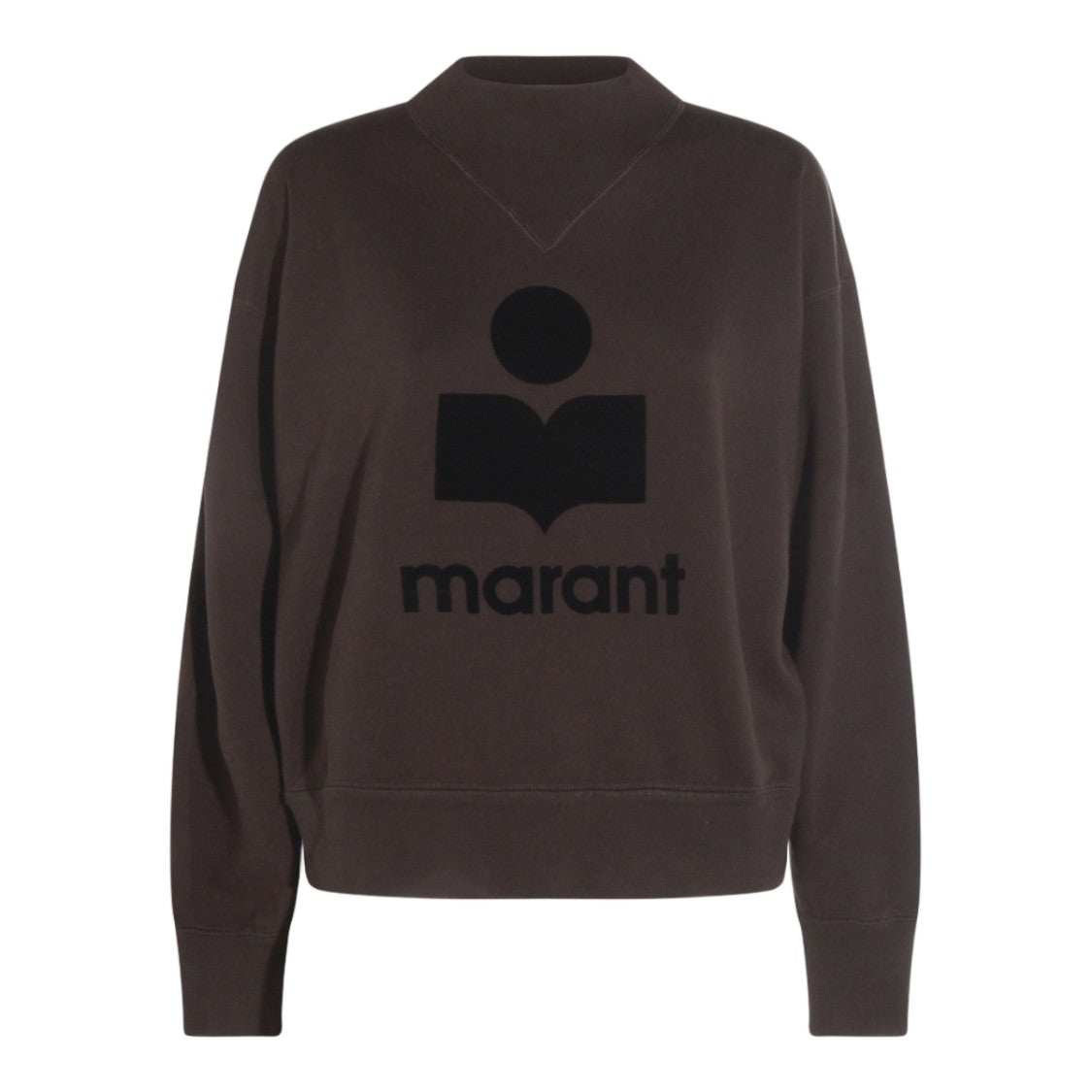 Isabel Marant Étoile Relaxed Fit Sweater With Bold Graphic Logo And V-Stitch Detail