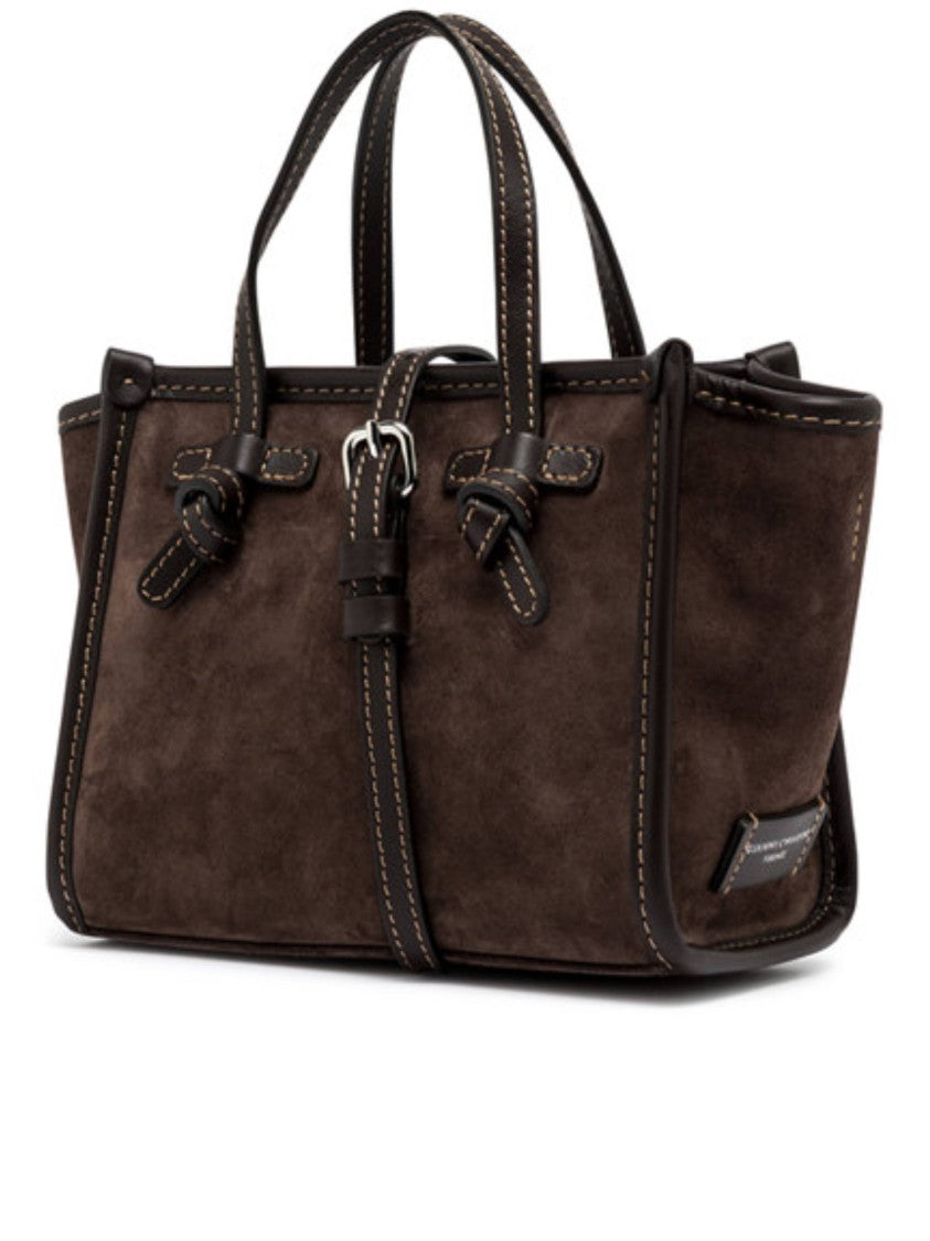 Gianni Chiarini Miss Marcella Brown Suede Handbag