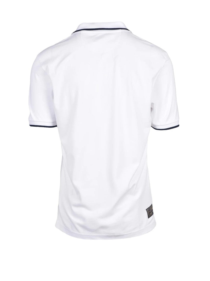 La Martina White Cotton Polo