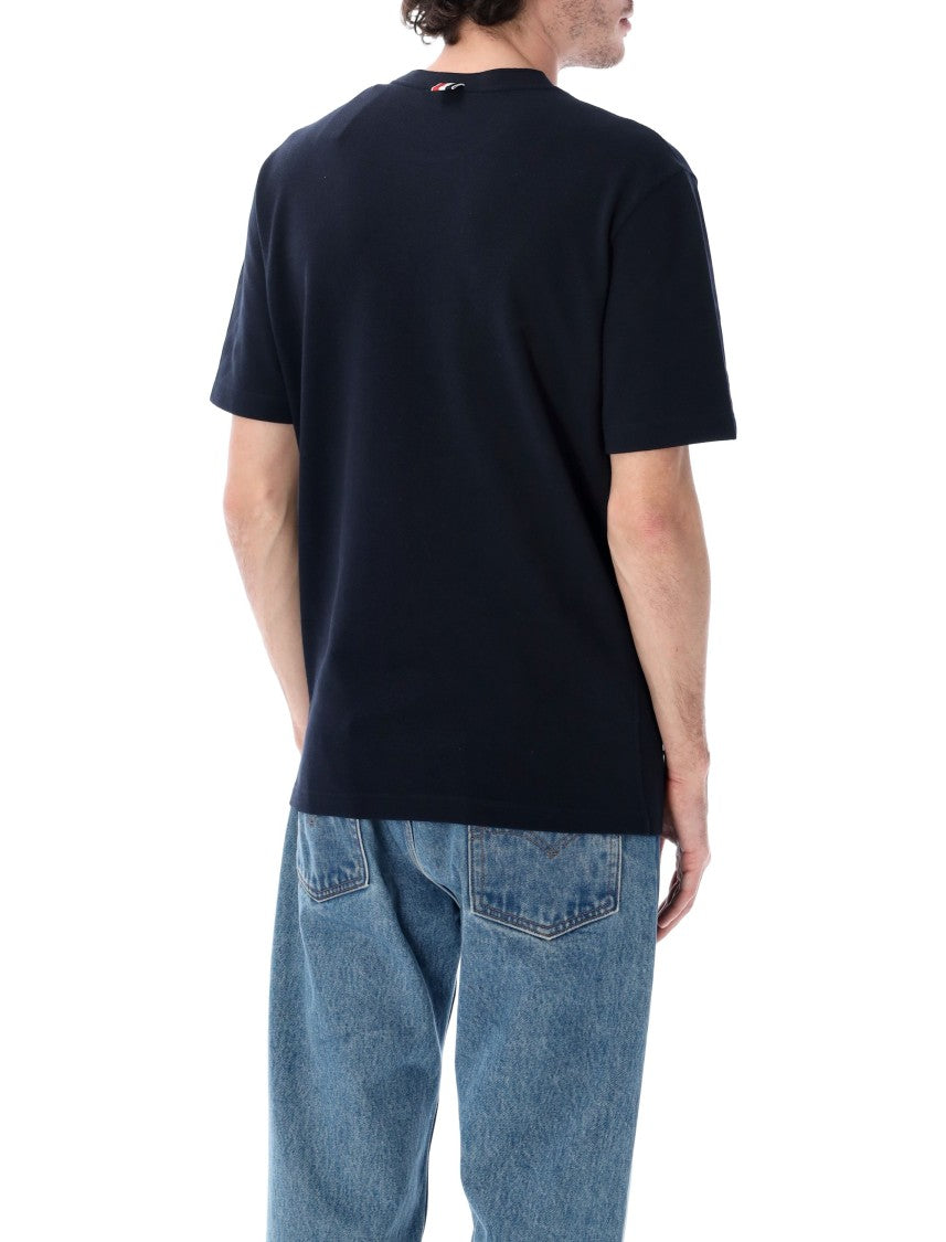 Thom Browne Piqué 4-Bar Tee