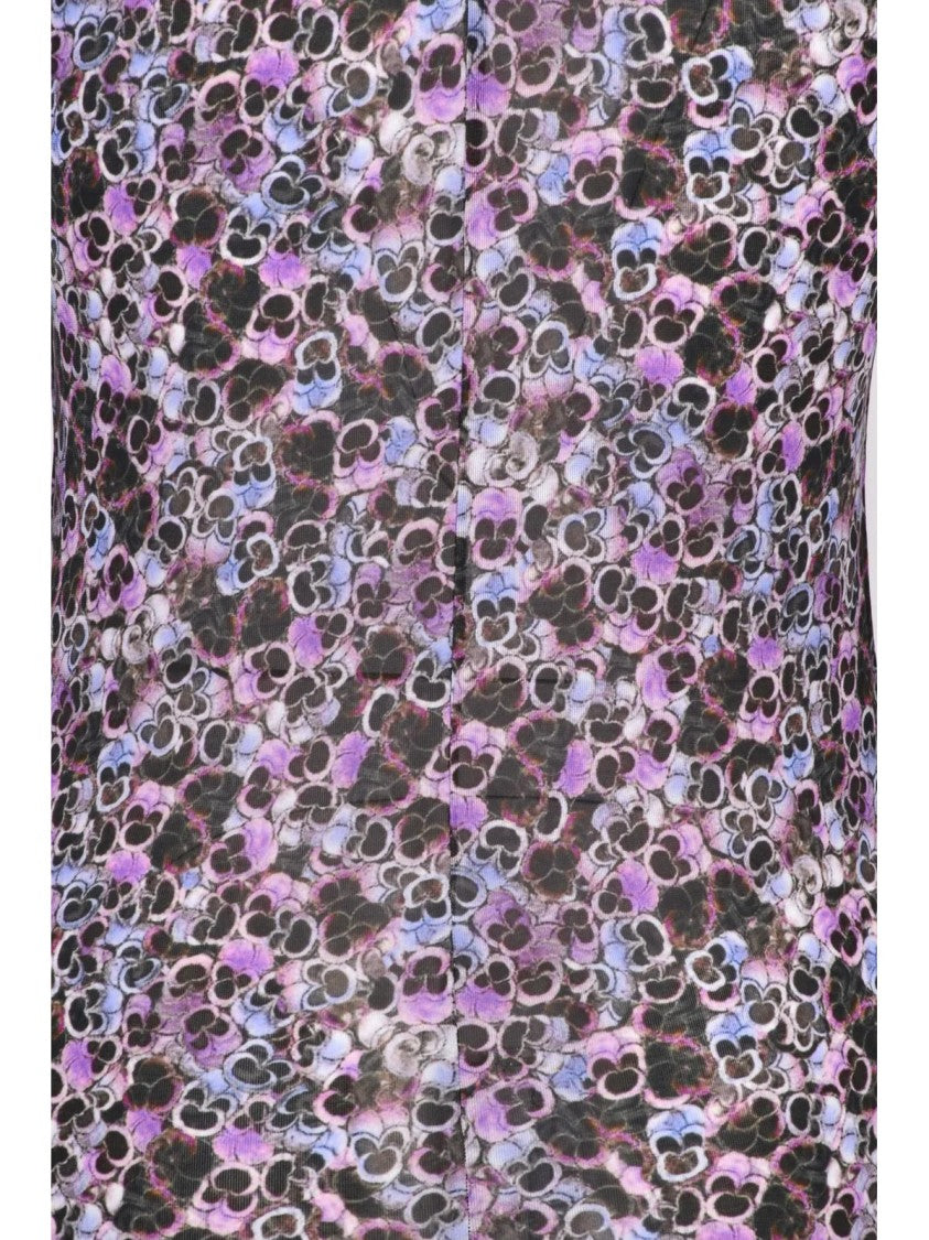 Isabel Marant Purple Viscose Elastane Women's Jersey Underlayer Top