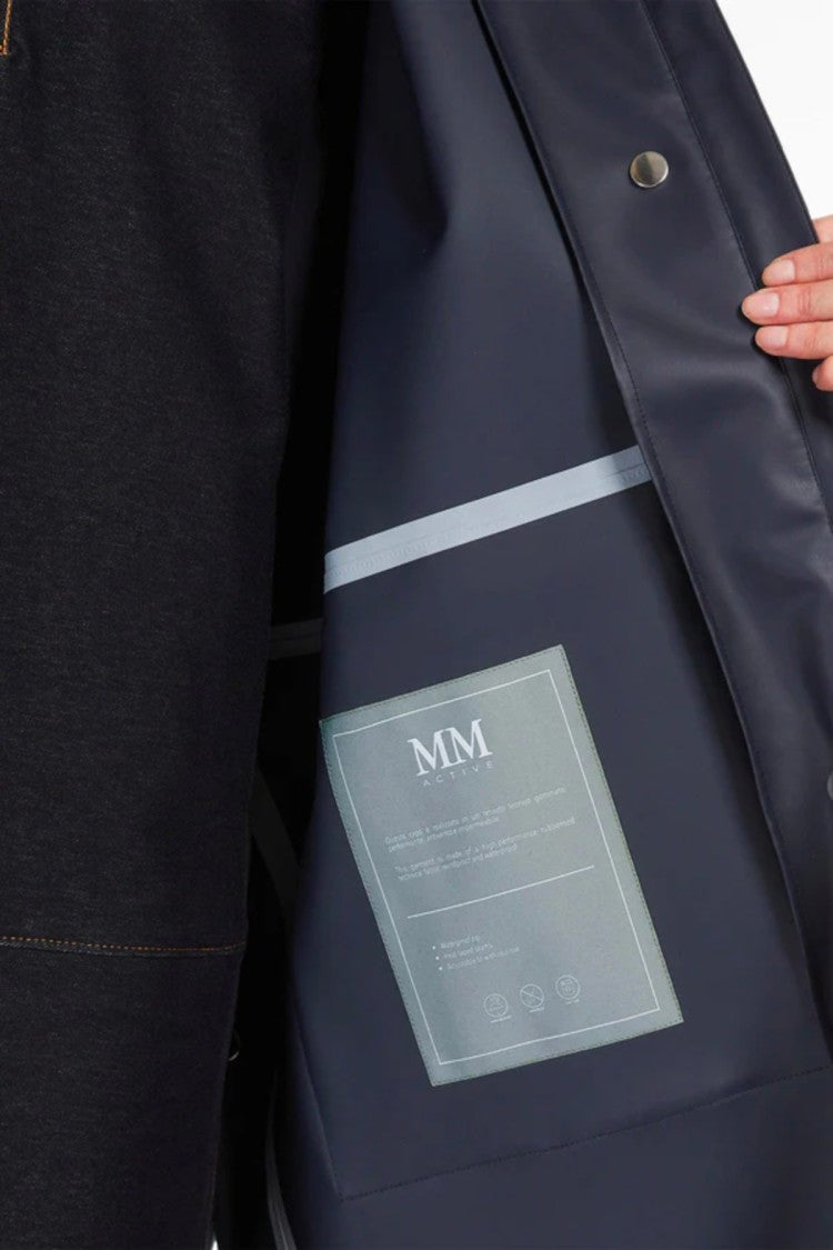 Max Mara Knee-Length Matte Black Raincoat