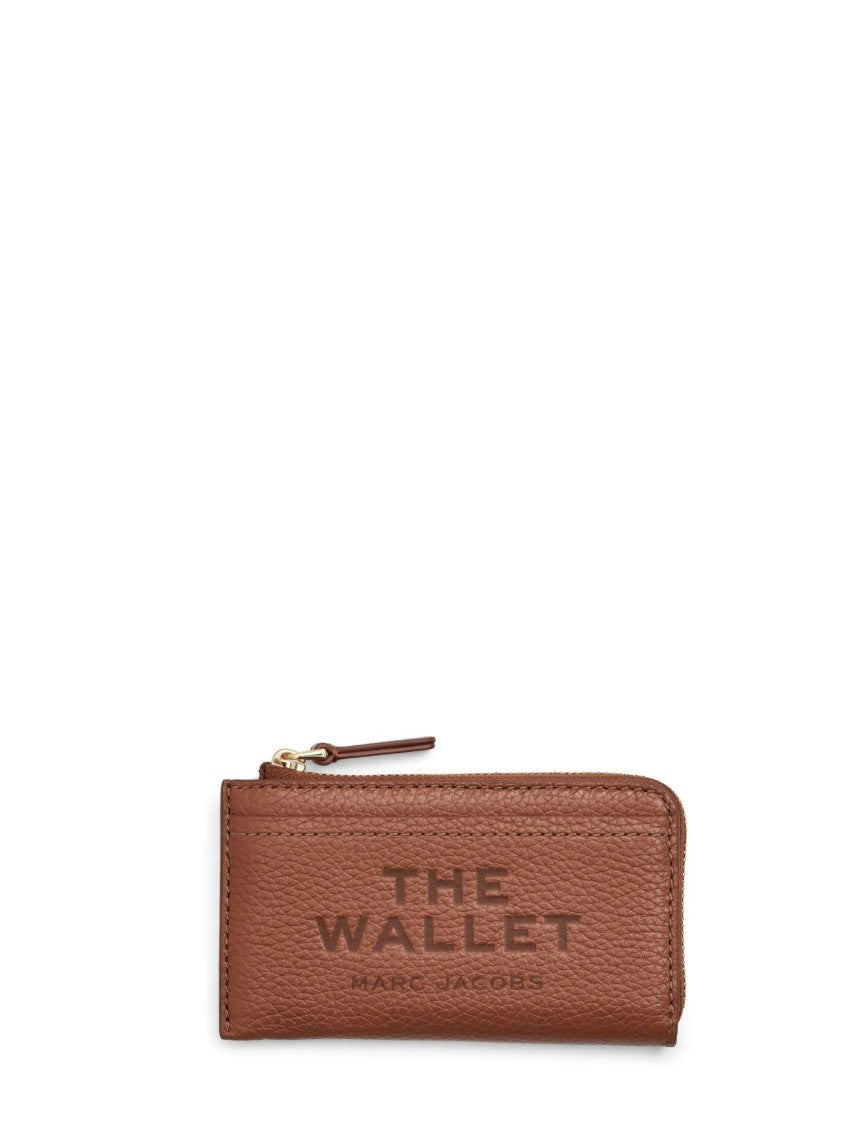 Marc Jacobs Brown Leather Top Zip Multi Wallet