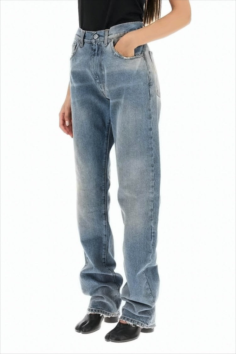 Maison Margiela Relaxed Straight-Leg Denim Trousers With Subtle Whiskering