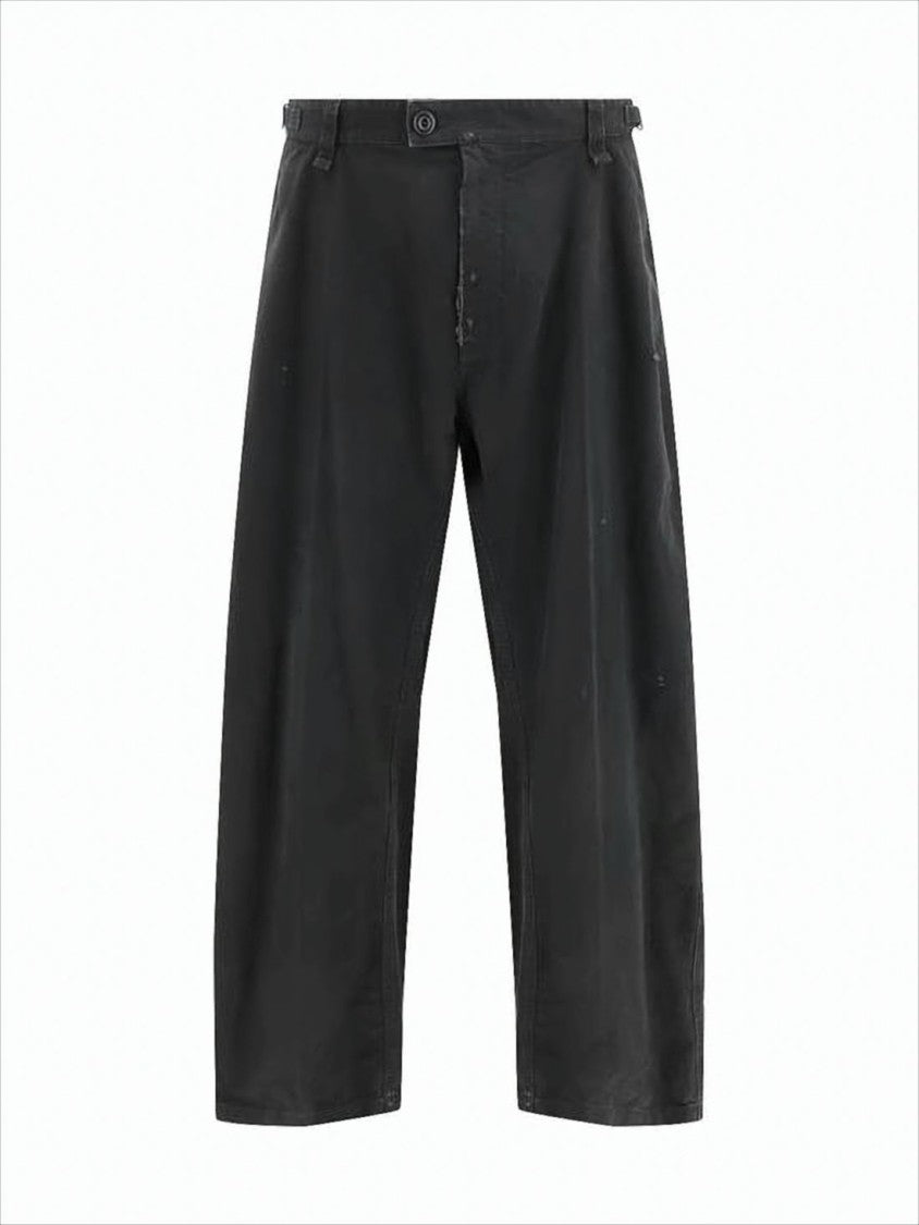 Balenciaga Relaxed Fit Black Straight Pants