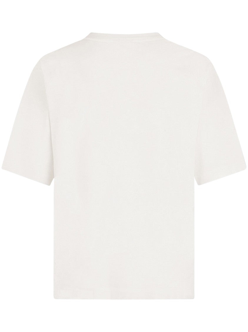 Dsquared2 Crew Neck T-Shirt With Bold Maple Leaf Graphic
