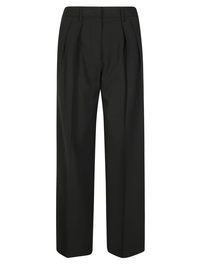 Forte Forte High-Waisted Tailored Trousers In Wool And Viscose Blend