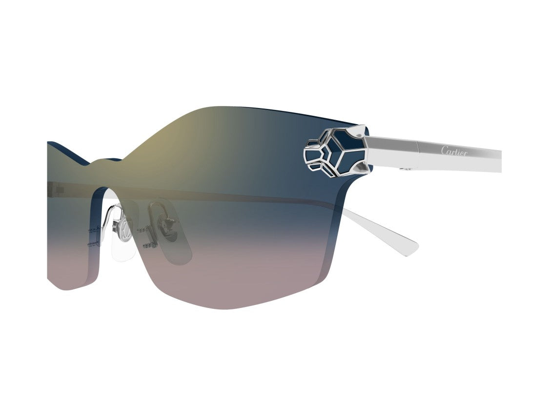 Cartier Ct0678s Rimless Gradient Emblem Sunglasses