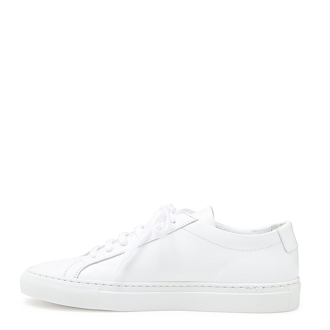Common Projects White Achille Smooth Leather Sneakers