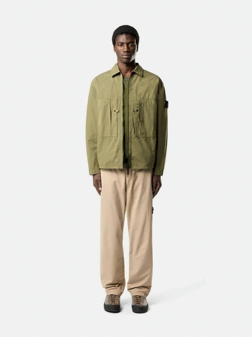Stone Island Lightweight Green Cotton Jacket