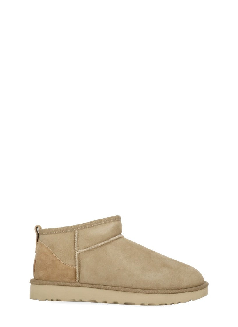 Ugg Beige Classic Ultra Mini Boots