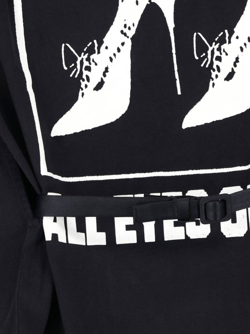 Vaquera Black Contrasting Graphic Cotton T-Shirt