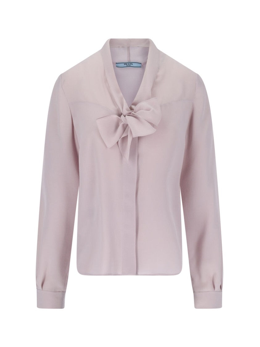 Prada Lavallière Shirt – Purple