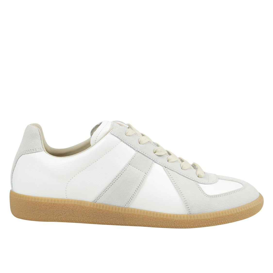 Maison Margiela Low-Top Sneakers With Suede Inserts