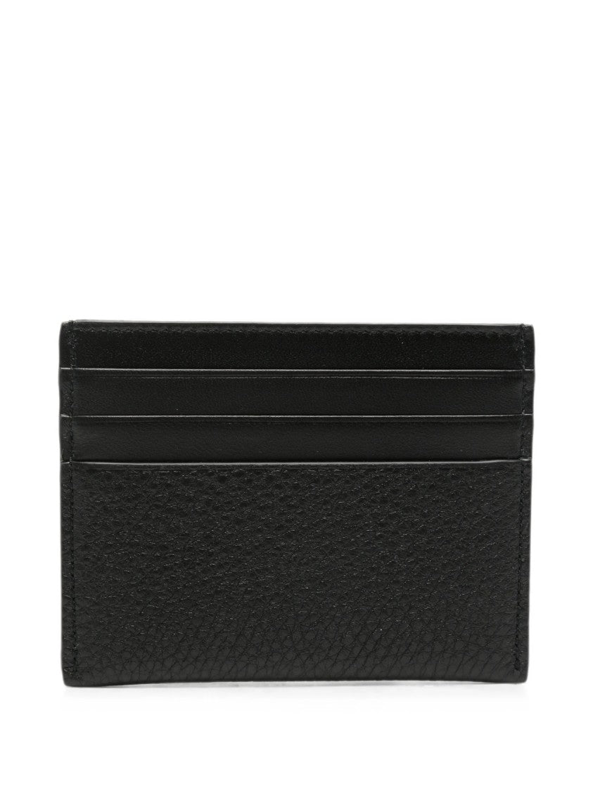 Givenchy Compact Black Calf Leather Card Holder With Multiple Slots
