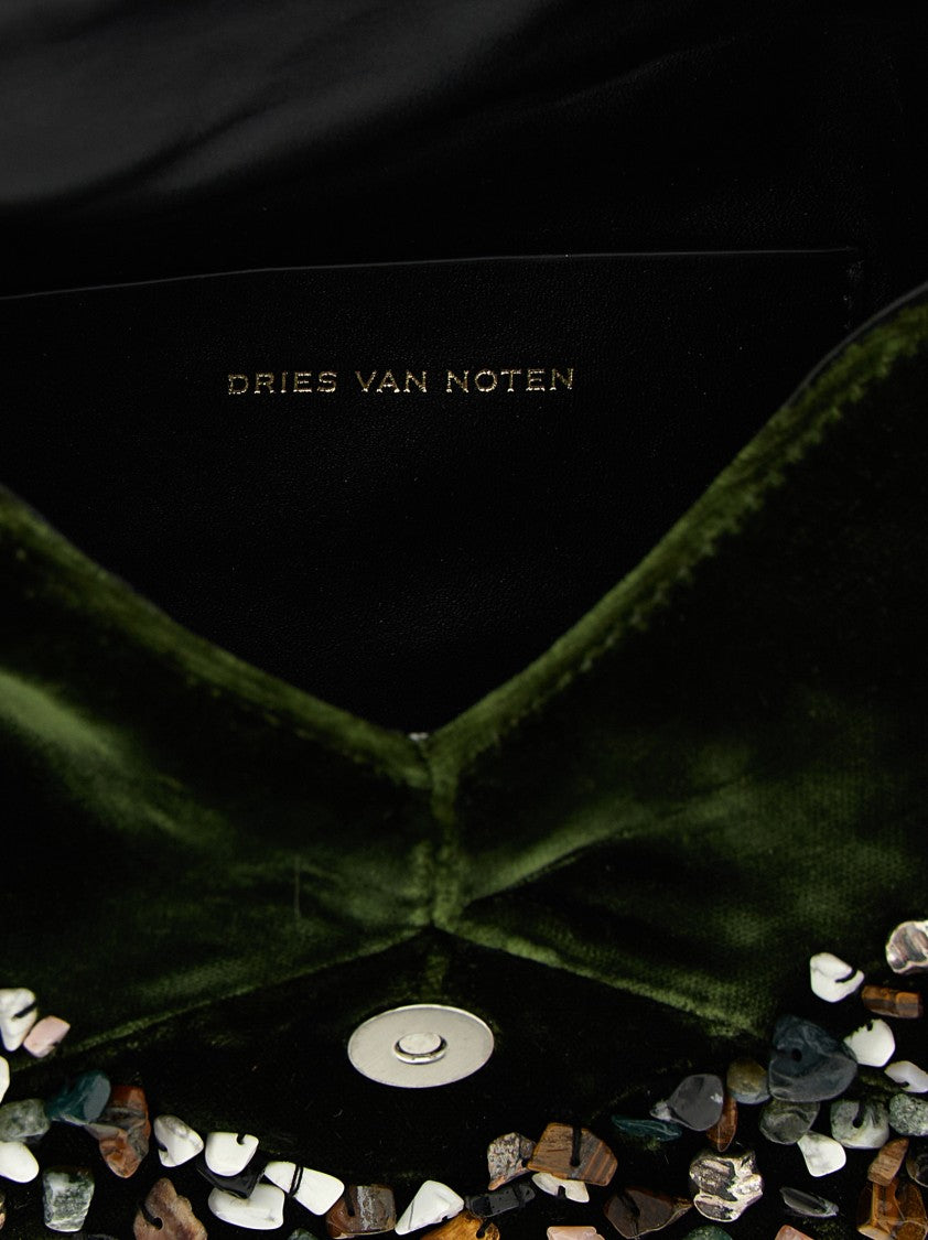 Dries Van Noten Embellished Envelope' Clutch
