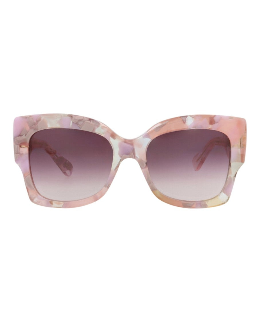 Chloé Square Frame Recycled Acetate Sunglasses With Gradient Lenses