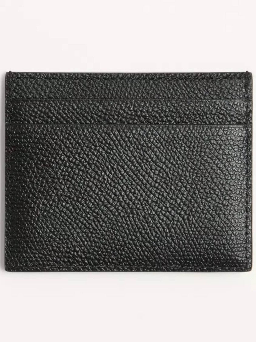 Valentino Card Holder Vlogo Signature Leather Case
