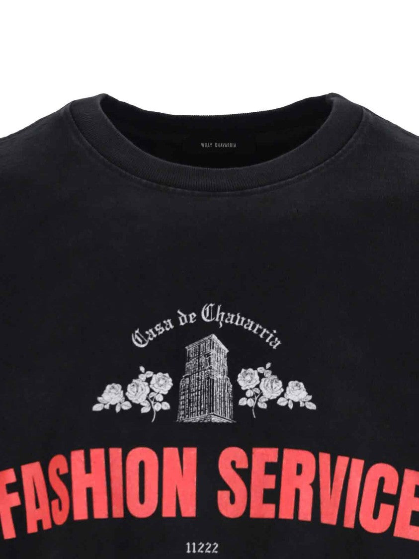 Willy Chavarria Casa De Chivarria T-Shirt – Black