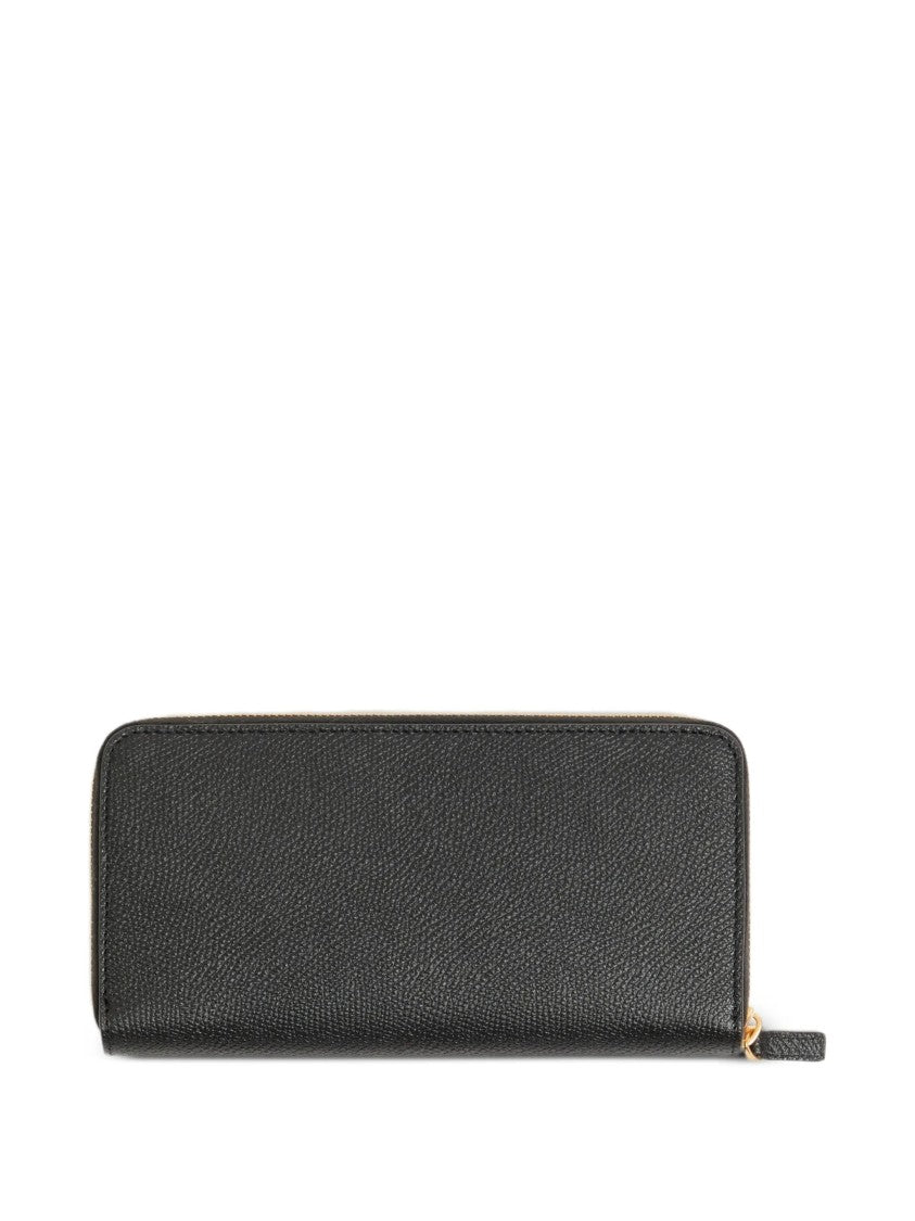Valentino Textured Leather Zip-Around Vlogo Wallet
