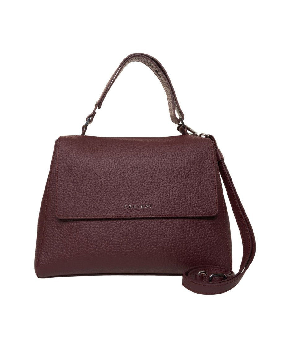 Orciani Hammered Vegan Leather Shoulder Bag