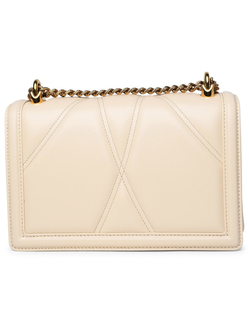 Dolce & Gabbana Cream Leather Bag