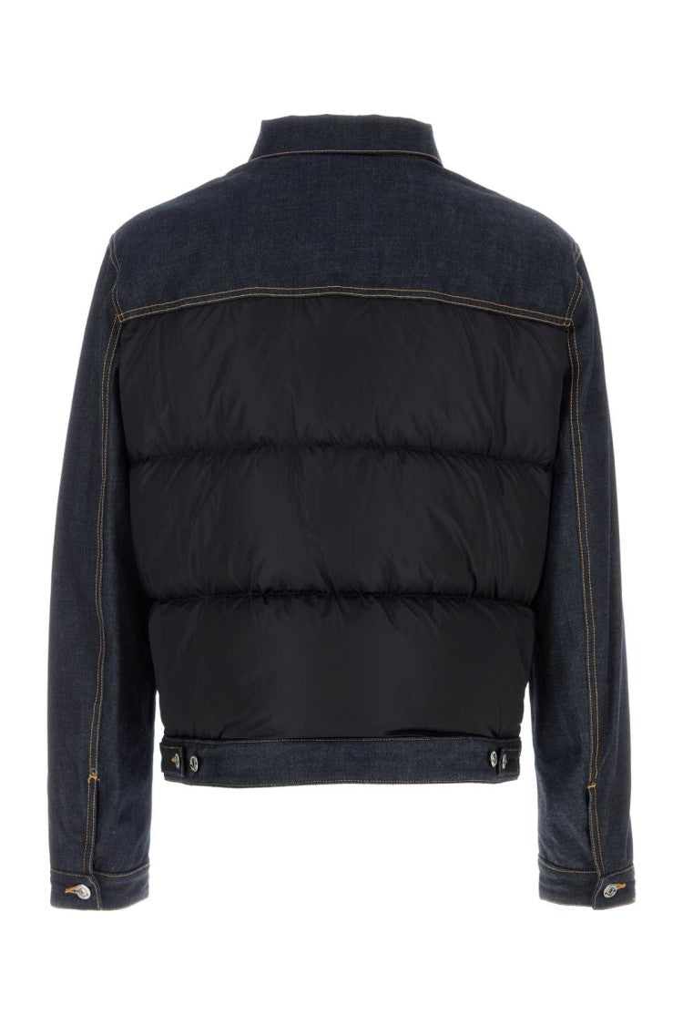 Dsquared2 Two-Tone Denim And Polyester Down Jacket
