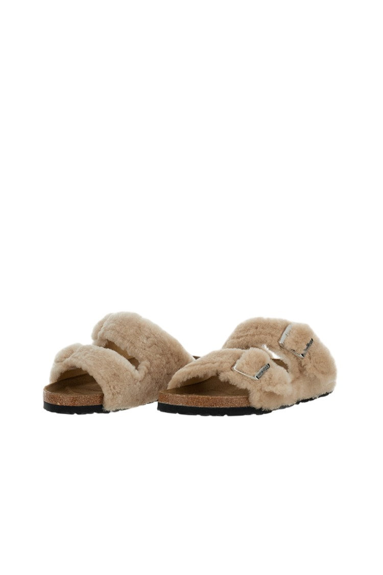 Birkenstock Arizona Shearling Suede Sandals