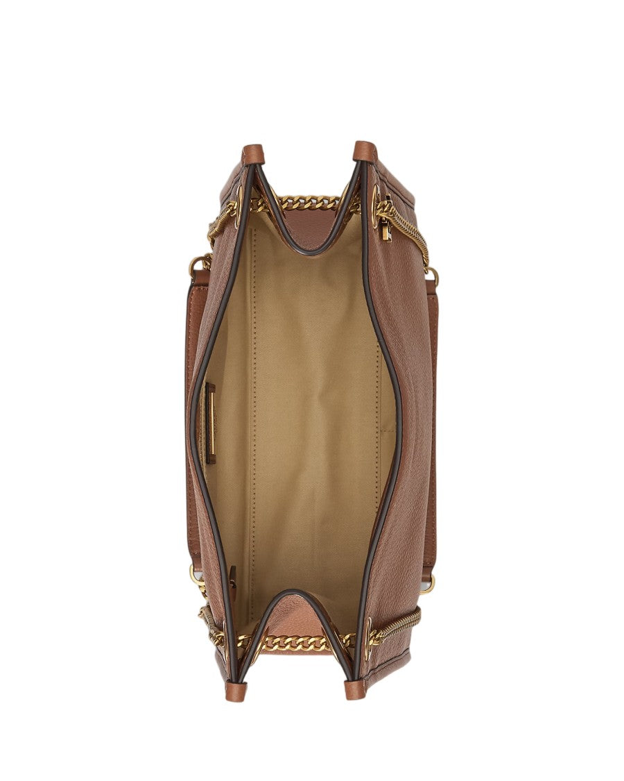 Lauren Ralph Lauren Medium Luxe Pebble Leather Tote