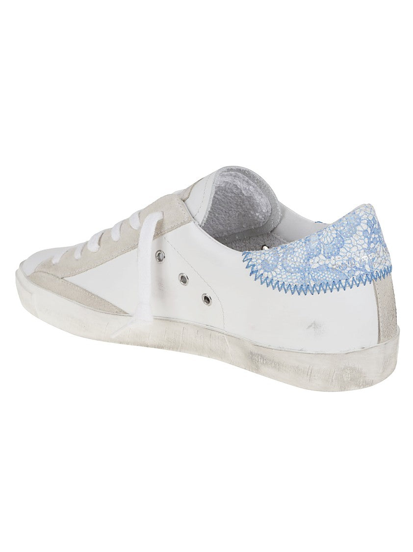 Philippe Model Leather Sneakers With Suede Accents