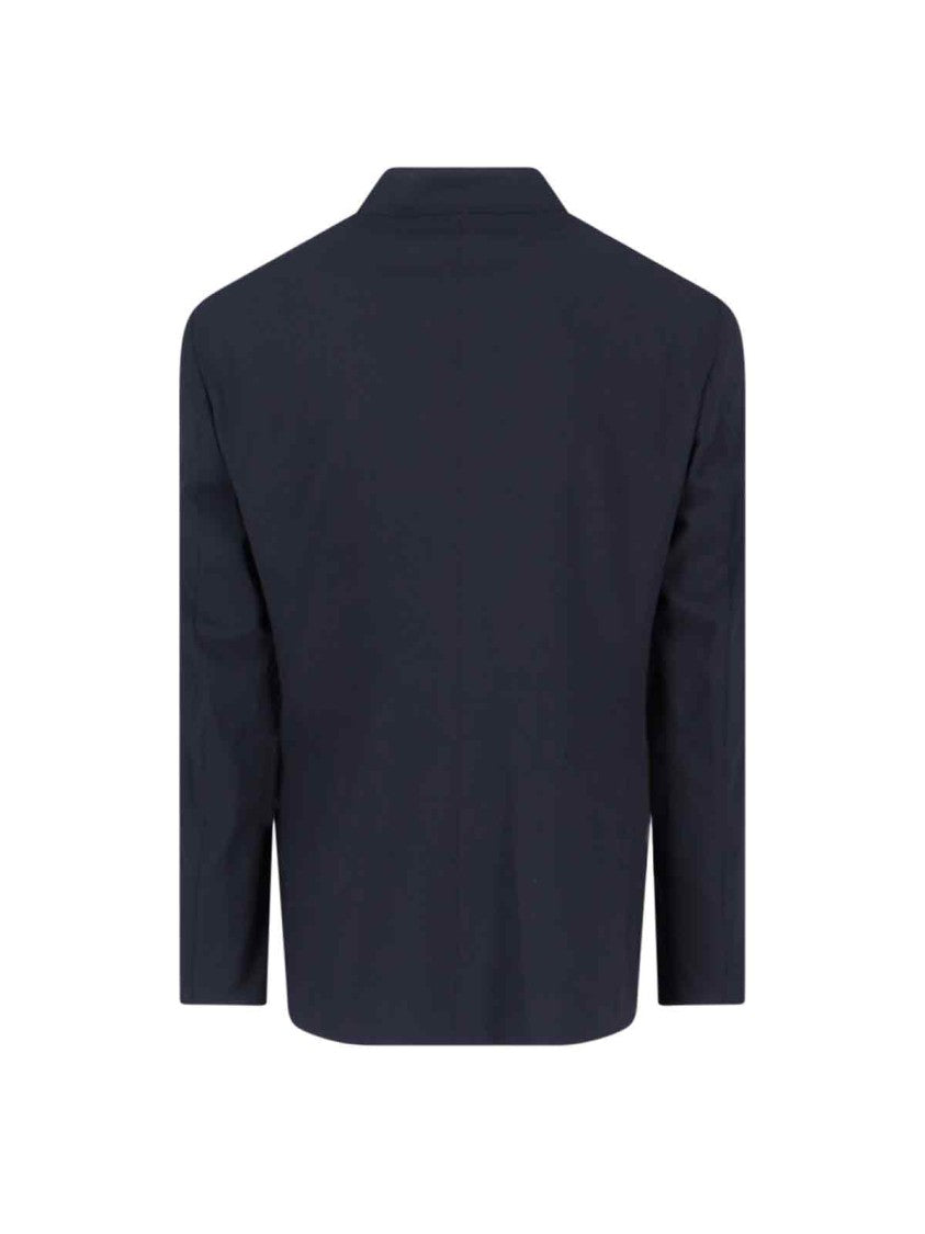 Giorgio Armani Single-Breasted Blazer – Dark Blue