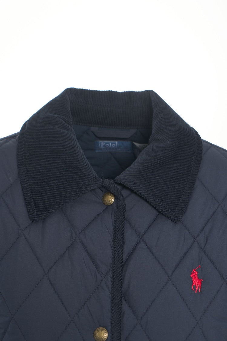 Polo Ralph Lauren Quilted Coat With Corduroy Collar