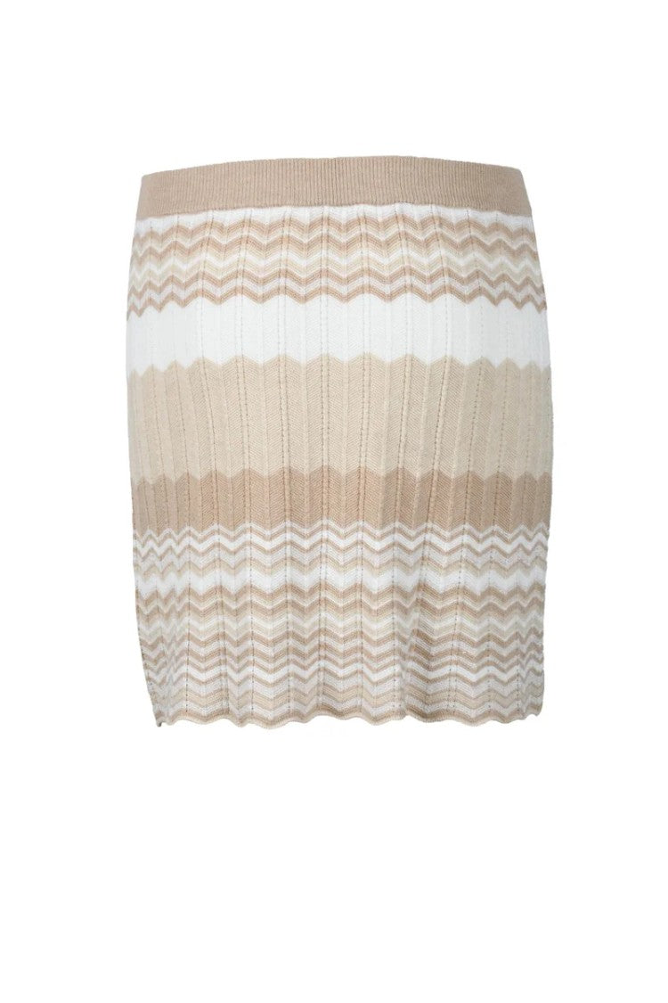 Rocco Ragni Textured Knitted Mini Skirt