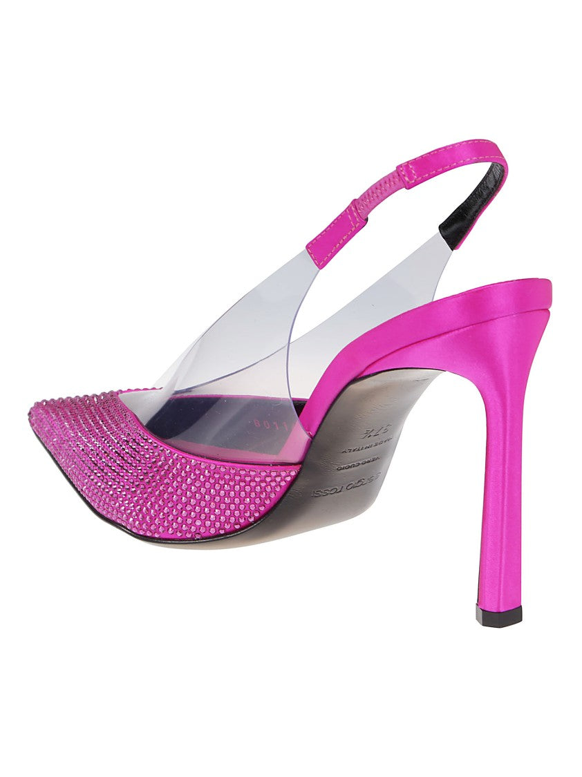 Sergio Rossi Evangelie Slingback Leather Sandals