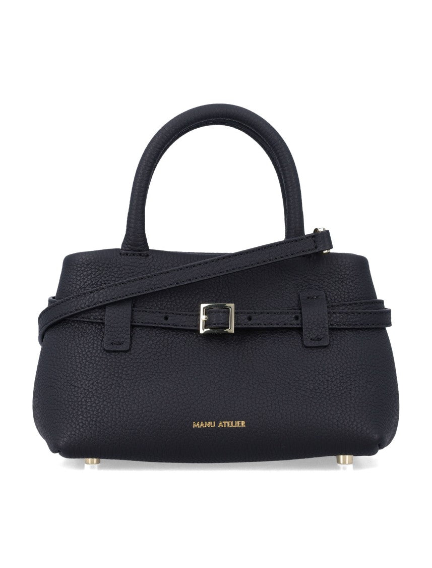 Manu Atelier Le Cambon 20 Structured Pebbled Handbag
