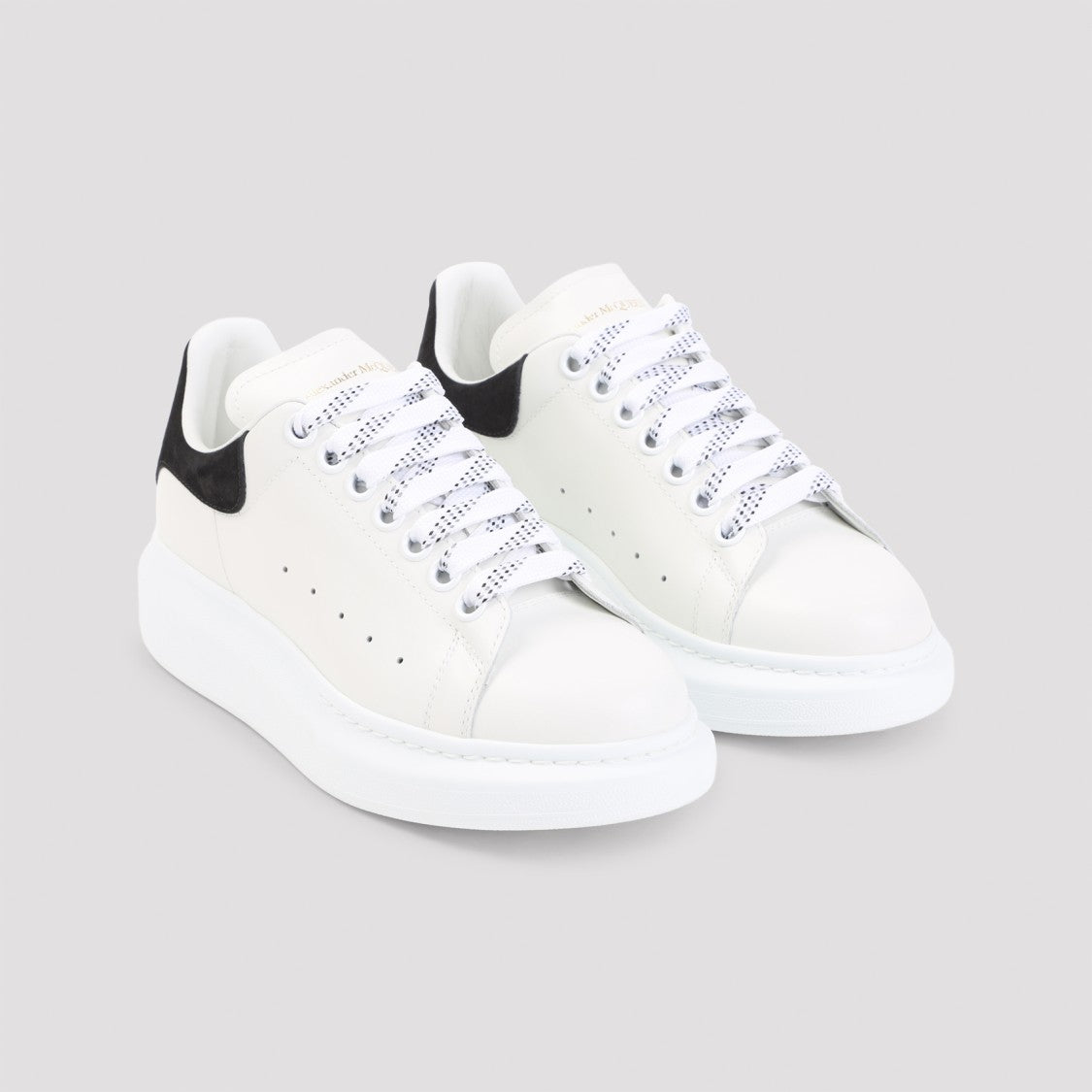 Alexander Mcqueen White Calf Leather Sneakers